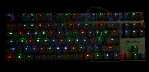 雷柏V500 RGB冰晶版