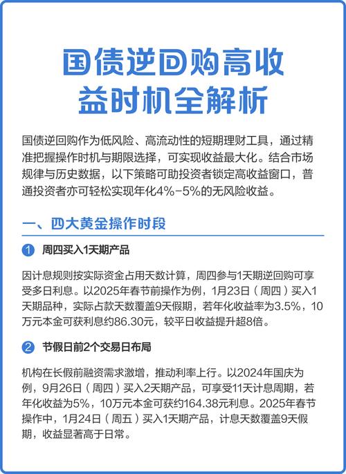 国债逆回购利息什么时候到账_春节国债逆回购操作_节前1天躺赚11天利息
